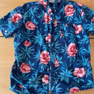 Sonoma Blue Floral Men's Shirt